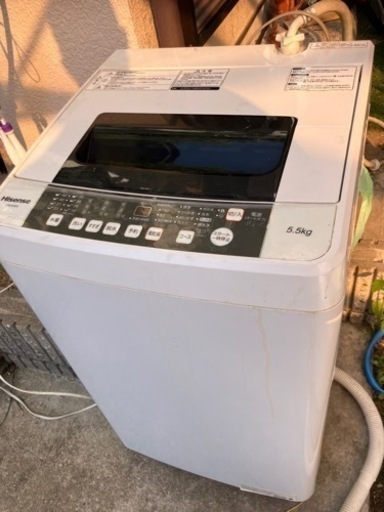Hi sense 5.5kg 洗濯機　2018年