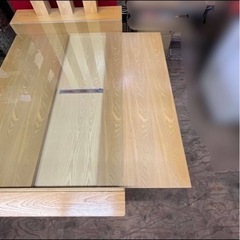 k0509603 希少品 高級家具 着物展示 天然木 収納付き ガラス お洒落 家具 注文家具 テーブル 木製 家財便E 引取り歓迎 現状品 中古品