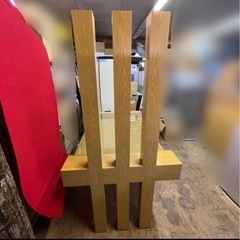 k0509603 希少品 高級家具 着物展示 天然木 収納付き ガラス お洒落 家具 注文家具 テーブル 木製 家財便E 引取り歓迎 現状品 中古品