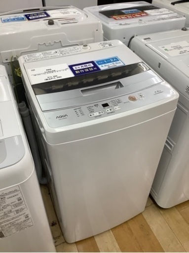 【6ヶ月保証付】　AQUA 2018年製　全自動洗濯機