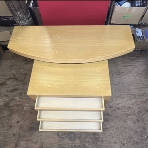 k0509604 希少品 高級家具 着物展示 天然木 収納付き 家具 注文家具 テーブル 木製 家財便F 引取り歓迎 現状品 中古品 - センター テーブル
