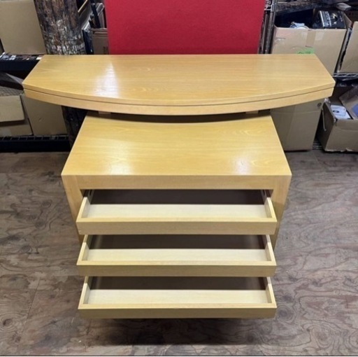 k0509604 希少品 高級家具 着物展示 天然木 収納付き 家具 注文家具 テーブル 木製 家財便F 引取り歓迎 現状品 中古品