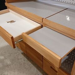 unico｜HUTTE｜ヒュッテ｜オーク材｜キッチンボードL｜食器棚