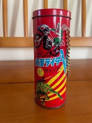 仮面ライダー　V3 ブリキ缶　当時物　昭和