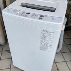 【1】AQUA 洗濯機 22年製 6.0kg AQW-KS6N ...