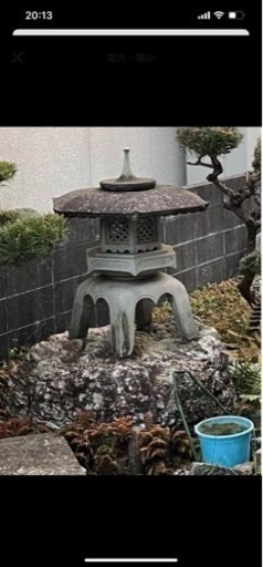 灯籠   庭石   和風