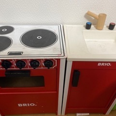 BRIO5/12まで2000円ブリオキッチンセット赤