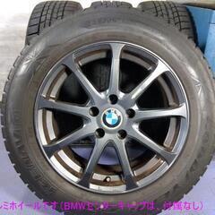 BMW X3 冬 X4【富山】225/60R17 人気の ガンメタ色 アルミホイール 17インチ 中古4本 PCD120 IS35 +35 ET35 スタッドレス 中古4本