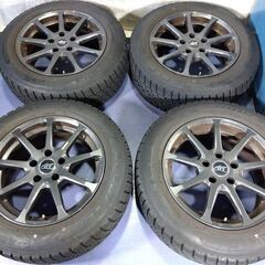 BMW X3 冬 X4【富山】225/60R17 人気の ガンメタ色 アルミホイール 17インチ 中古4本 PCD120 IS35 +35 ET35 スタッドレス 中古4本