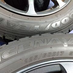 BMW X3 冬 X4【富山】225/60R17 人気の ガンメタ色 アルミホイール 17インチ 中古4本 PCD120 IS35 +35 ET35 スタッドレス 中古4本