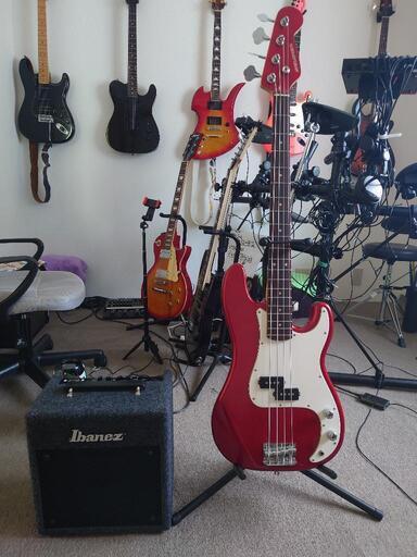 弦楽器、ギター Bass guitar selder \u0026 Bass amplifier set