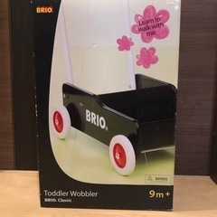 【新品】BRIO ブリオ　手押し車　toddler wobbler 黒