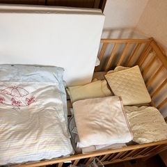 大和屋　フラルWオープンベビーベッド(寝具セット全て込み) 大和屋 フラルWオープンベビーベッド(寝具セット全て込み)