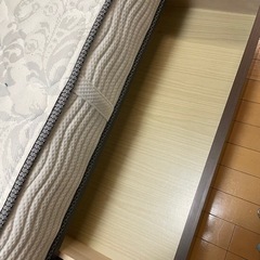 シモンズ 引き出し付き シングルベッド マットレス付き
