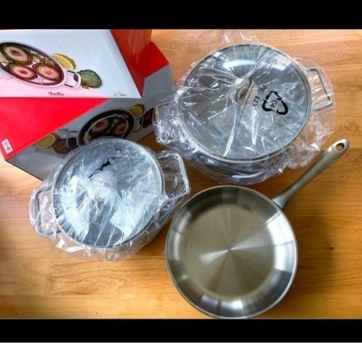 【新品】fissler 両手鍋・フライパン3点
