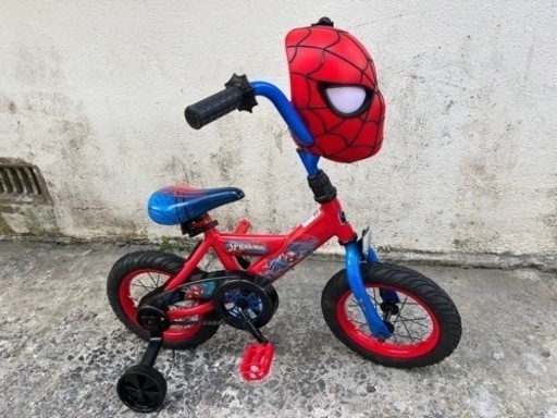 4輪車12インチHUFFYスパイダーマン️キャラクターキッズバイクプロフ必読