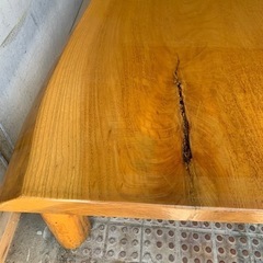 値下げ　一点もの☆無垢板の大きなテーブル