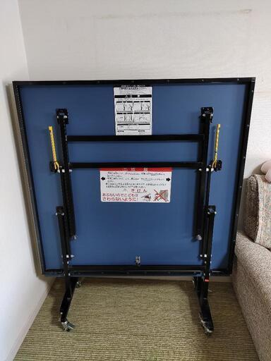 アルペン IGNIO 家庭用サイズ卓球台 セパレート式 移動キャスター付 TR-2PG3049TT 中古品 バタフライのネットサポーターお付けします！