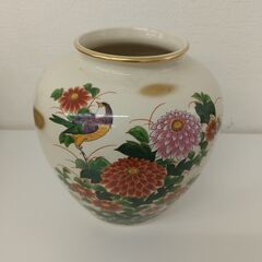 九谷焼　九谷栄山　花瓶　壺　陶器