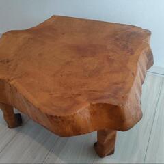 1枚板テーブル  天然木  座卓　ローテーブル 飾り棚　和室テーブル