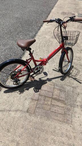折りたたみ自転車☆大幅値下げ！赤色☆ 20インチ