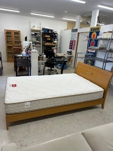 ベッド 脚長 マットレス付き 30cm木脚付きマットレスベッド セミダブル ポケットコイル「国産 日本製」 オーダーメイド ベッド 脚付きボトムベッド ノーマルタイプ 幅30cm