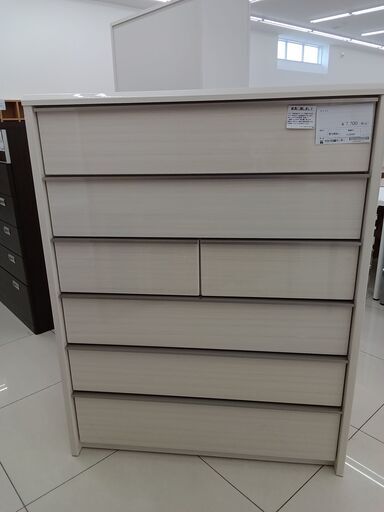 ★ジモティ割あり★ NITORI チェスト ナチュラルホワイト H134×D43.5×W105 クリーニング済み HJ3092