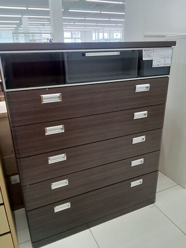 ☆ジモティ割あり☆ NITORI チェスト ダークブラウン H130×D42×W104
