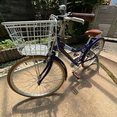 24インチ／紺／女子用自転車／香里園
