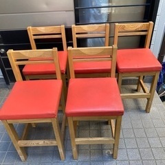 【1000円差し上げます】北日本ブライスウッド飲食店椅子5脚セット