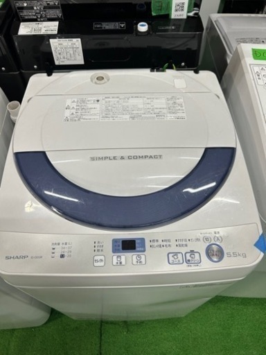 早い者勝ち大セール‼️‼️＋ご来店時、ガン×2お値引き‼️SHARP(シャープ) 2016年製 5.5kg 洗濯機