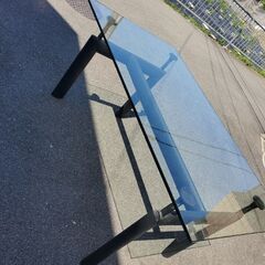 ガラス天板　ダイニングテーブル