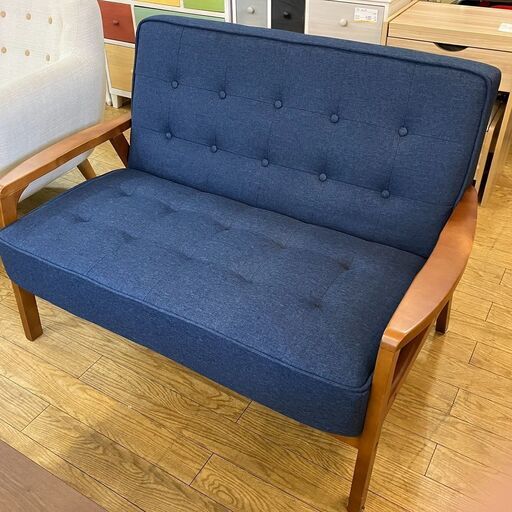 【中古】二人掛け　コンパクト　ソファ