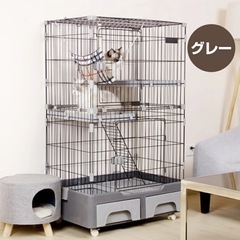 トイレ付き猫ケージ　爪研ぎ付き　未使用