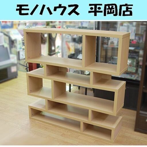 オープンシェルフ 5段 幅120×奥行30×高さ119.5cm ナチュラル色 オープンラック 収納棚  札幌市 清田区 平岡