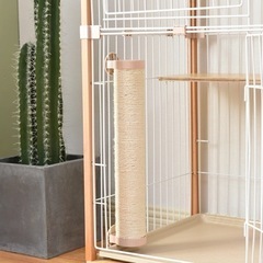 トイレ付き猫ケージ　爪研ぎ付き　未使用