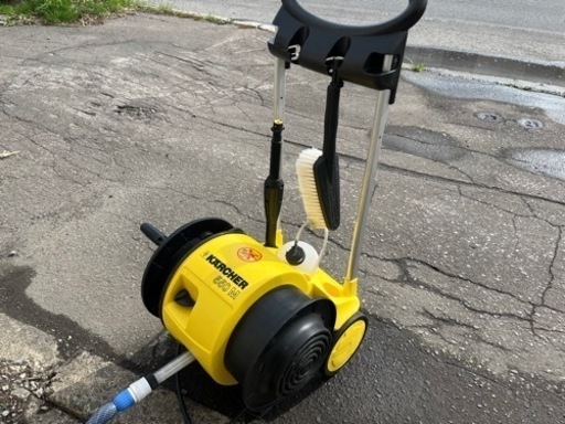 KARCHER ケルヒャー ホースリール付 家庭用 冷水 高圧洗浄機 550M 動作確認済 水漏れナシ 中古品 ①\n