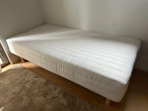 【決まりました】ほぼ新品！無印良品　脚付マットレスベッド