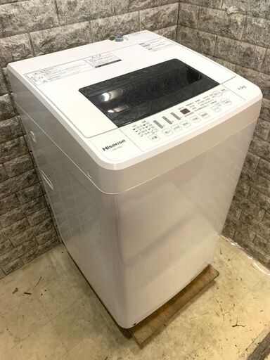 全国送料無料★3か月保証★洗濯機★ハイセンス★2019年★4.5㎏★HW-T45C★S-875