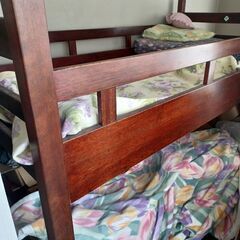 木製　大型　2段ベッド　無料　ベッド