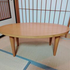 木のテーブル コーヒーテーブル 円形テーブル ウッドテーブル 木...