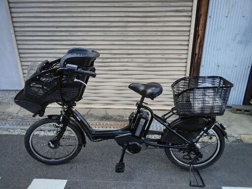 [YAMAHA]Kiss mini(キス ミニ)20吋 子供乗せ電動アシストスト自転車 8.9Ahバッテリー!+充電器+iキー2本(ブラック)