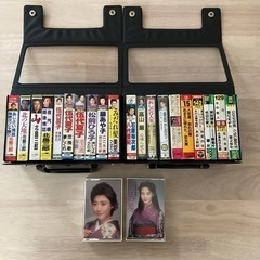 カセットテープ 昭和歌謡曲 演歌 22本+ケース2箱
