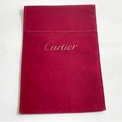 Cartier カルティエ 保存ケース 小物 ベロア 赤