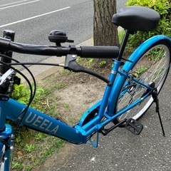 🚲26インチ🚲21テクノロジー 自転車 オートライト ギア 6段変速 シティサイクル 21TECHNOLOGY 💙メタリックブルー🩵NO.1437