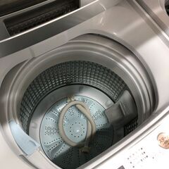 洗濯機 4.5kg アクア AQW-S45J 2021年製 W(幅)52.5×D(奥行き)50×H(高さ)89cm ※クリーニング済み