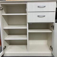【値下げしました】北海道  帯広  食器棚  キッチンボード  リビングボード  家具  収納家具  キャビネット  モノココ  モノココ帯広店 値下げしました🙌🏻】北海道 帯広 食器棚 キッチンボード