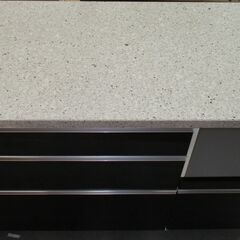 R418 高級 PAMOUNA トップ大理石 キッチンカウンター、キッチンボード、幅120cm Used・良品