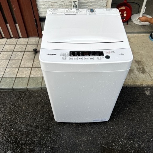 使用激短！ハイセンス！2022年製！4.5kg！美品！早い者勝ちです！