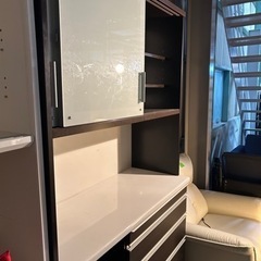 松田家具 ブラウン 食器棚